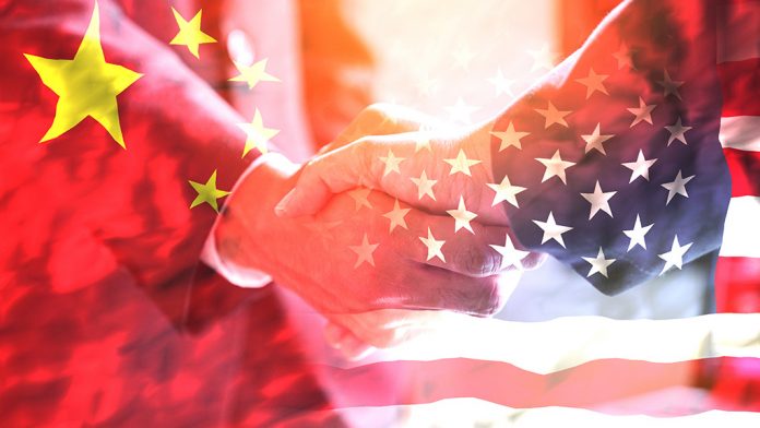 Chiny, USA, flaga, współpraca chińsko-amerykańska